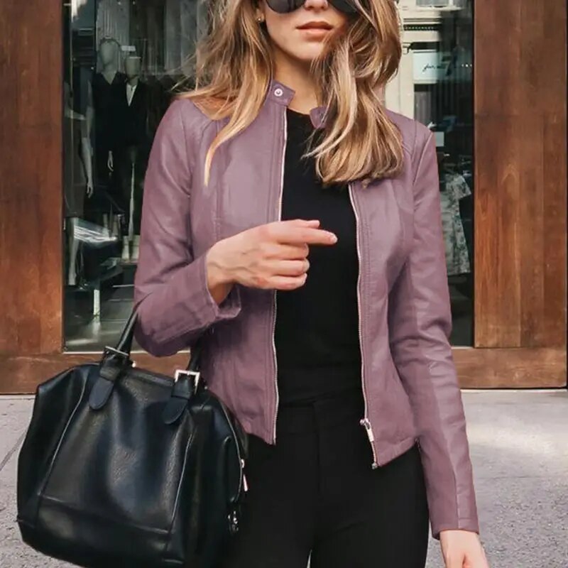 WW | Klassische Lederjacke für Damen