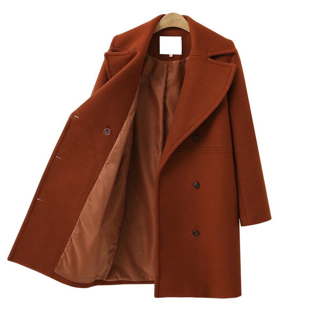 WW | Winter coat with lapel double row