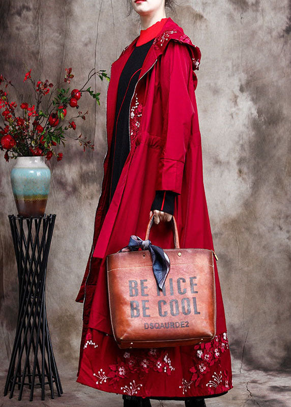 WW | Zipper Patchwork Embroidered Coats