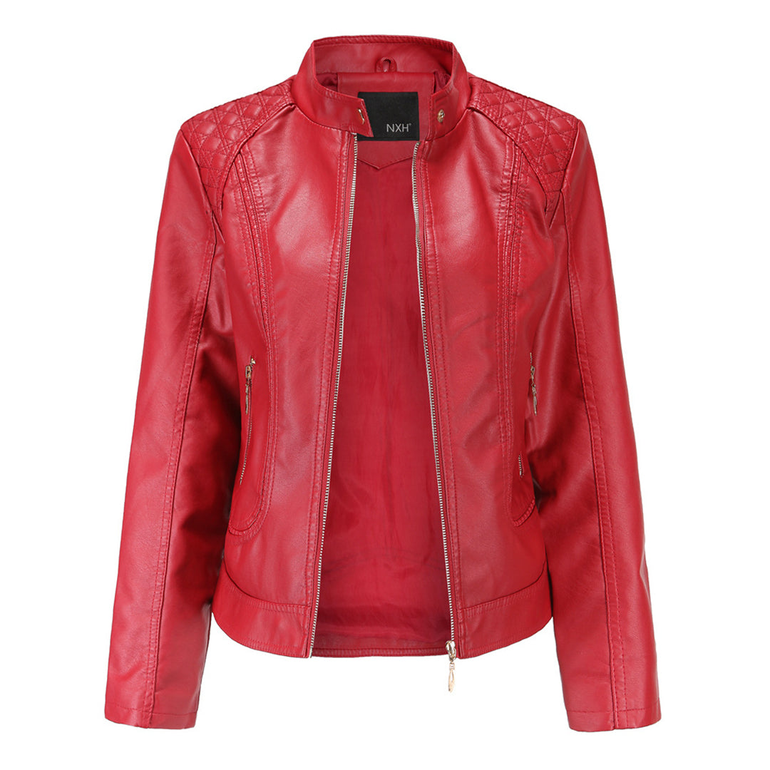 WW | Stilvolle Leder Damenjacke aus echtem Leder