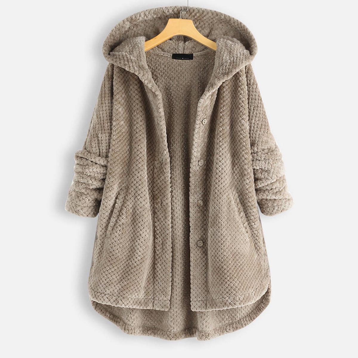 WW | Wendbare Fleece Kapuzenpullover Jacke Für Frauen Stilvolle und Warme Winterbekleidung