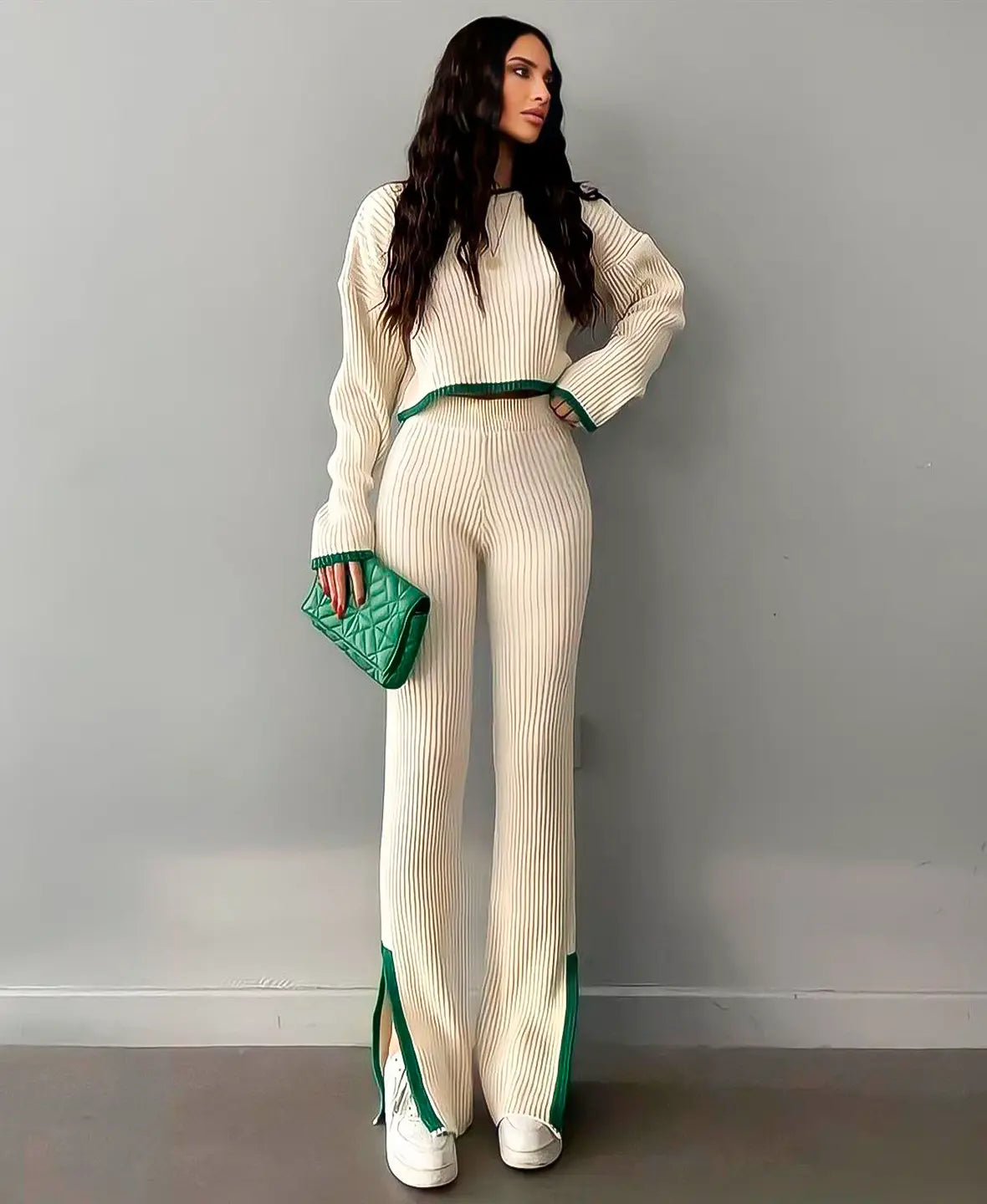 WW | RIB KNIT CROP SET