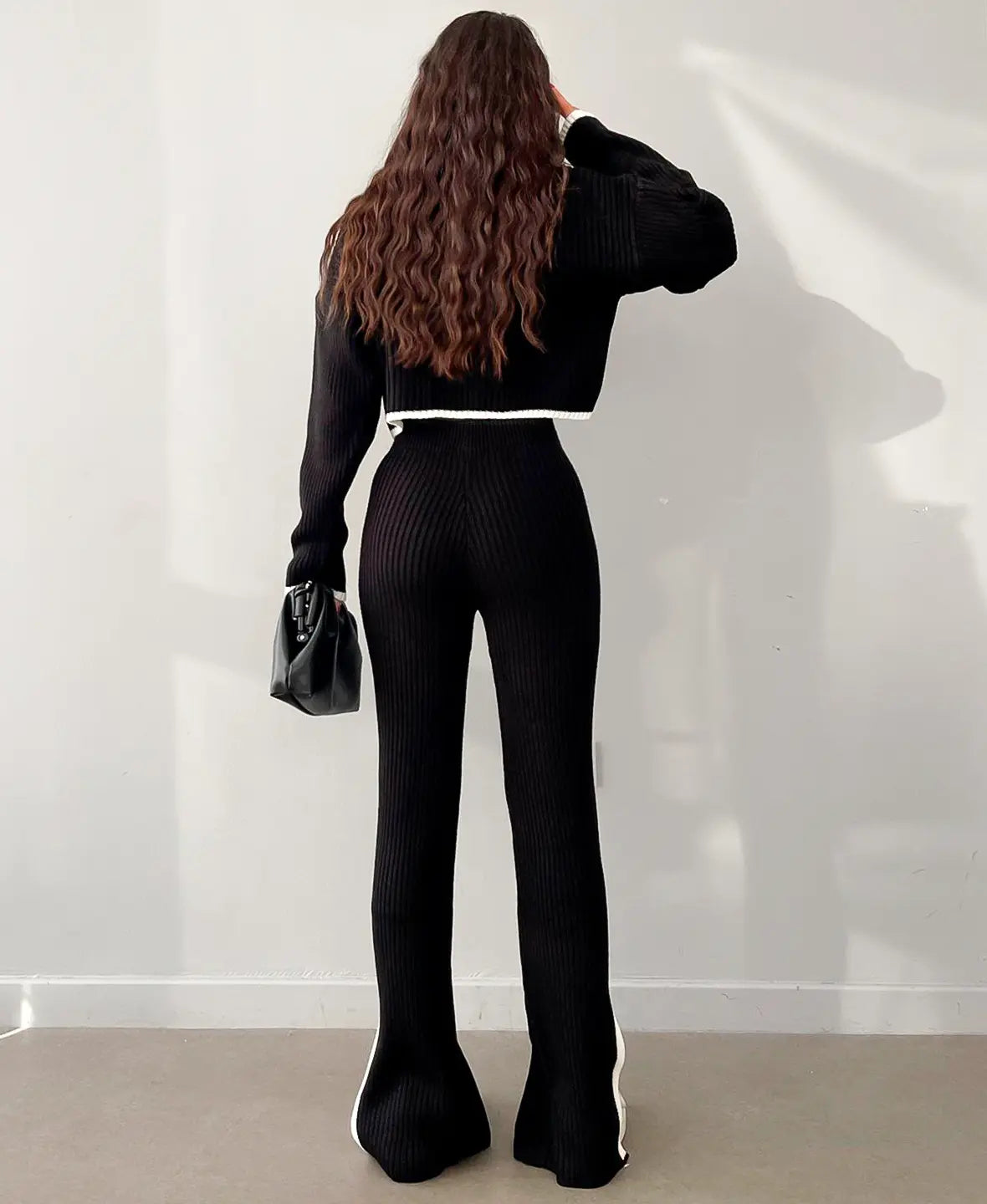 WW | RIB KNIT CROP SET