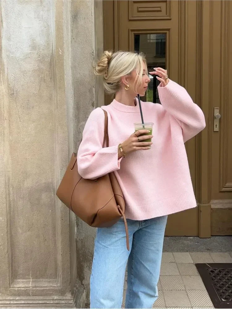 WW | Women's Sweater with Tailored Fit and Round Neckline