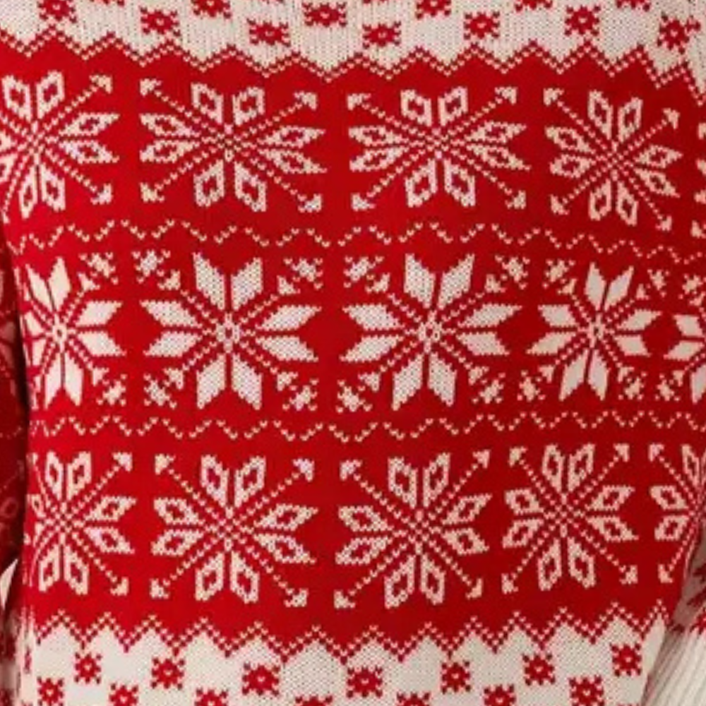 WW | Strick Weihnachts Pullover Damen - Schneeflocken Design