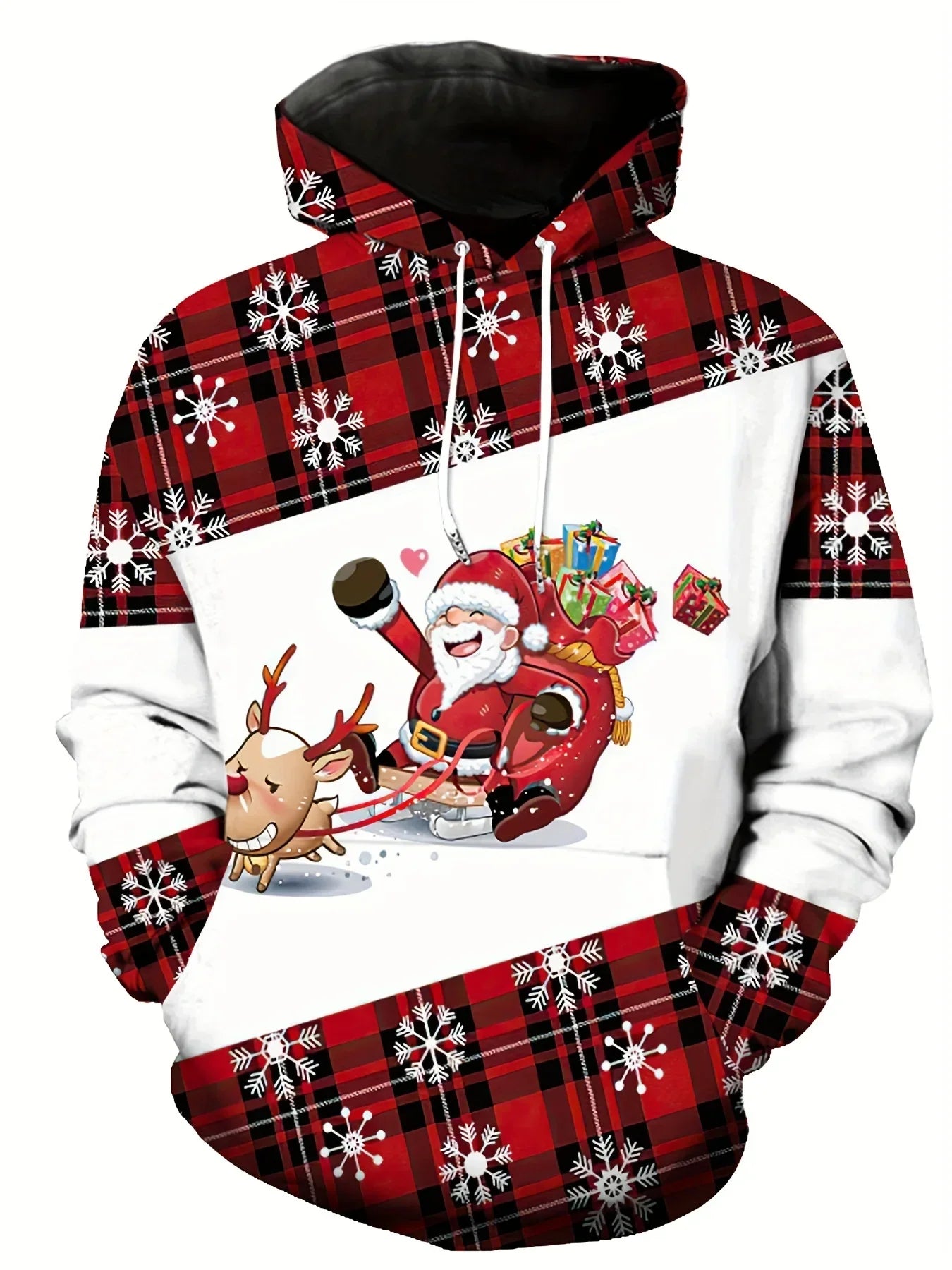 WW | Hoodie mit Weihnachtsdruck - Warmer & moderner Pullover für die Feiertage