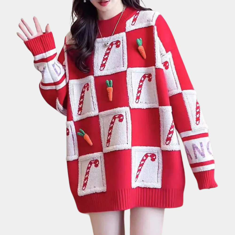 WW | Oversized Christmas Sweater - Bad Christmas Sweater Women