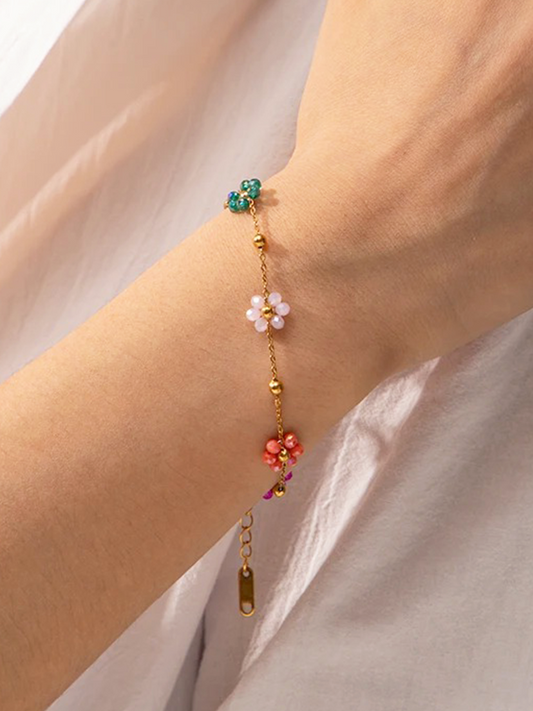 WW | Blumenarmband Gold Für Fröhliche Looks