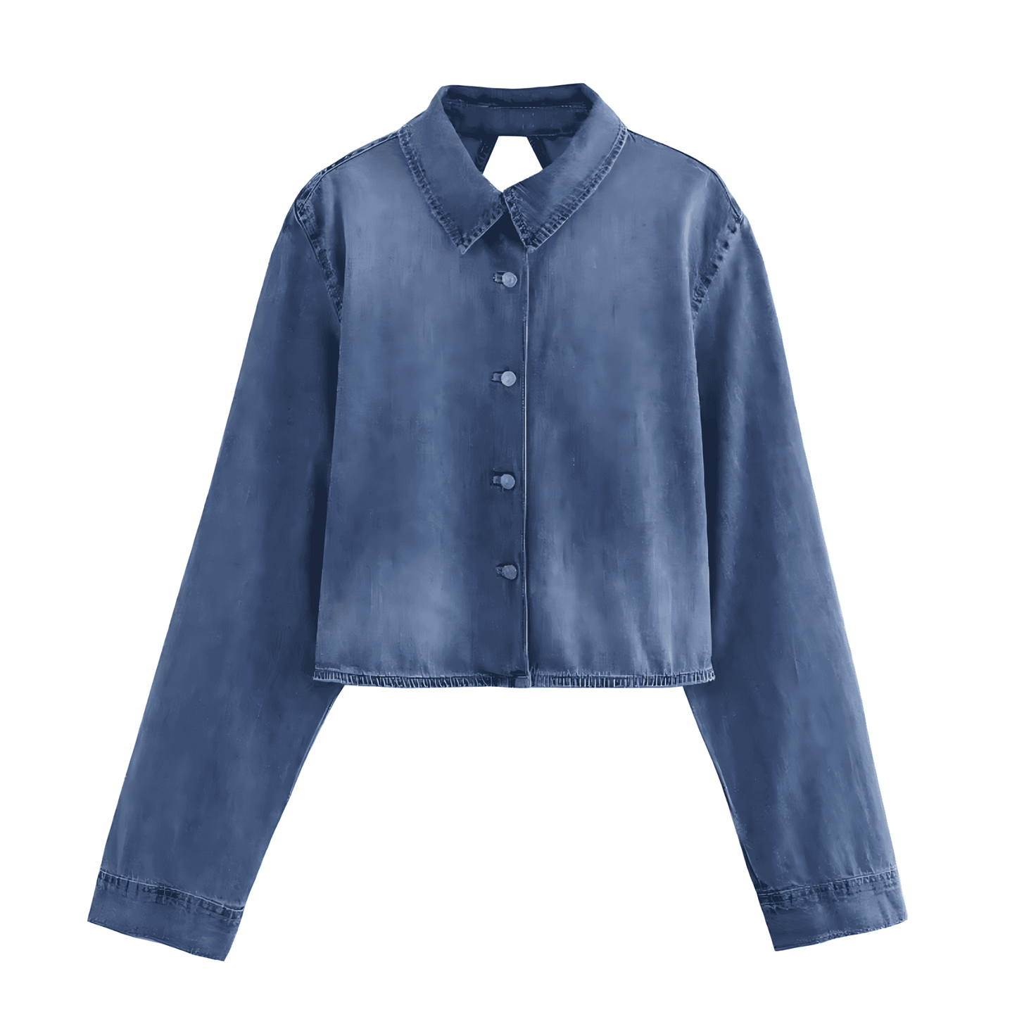 WW | Damen Rückenfreier Lange Ärmel Jacke Stylisches Design