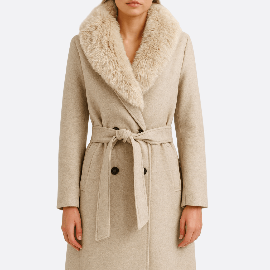 WW | Damen Beiger Trenchcoat Neppeluw
