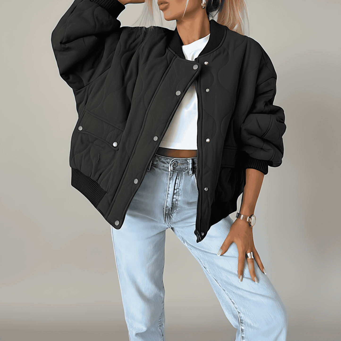 WW | Damen Casual Comfort Gequiltete Jacke Vielseitiger Stil