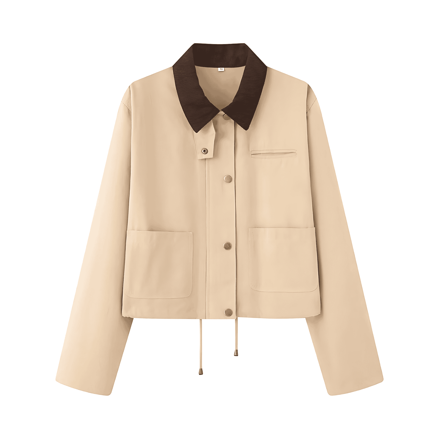 WW | Damen Freizeitjacke mit Kontrastkragen & Taschen