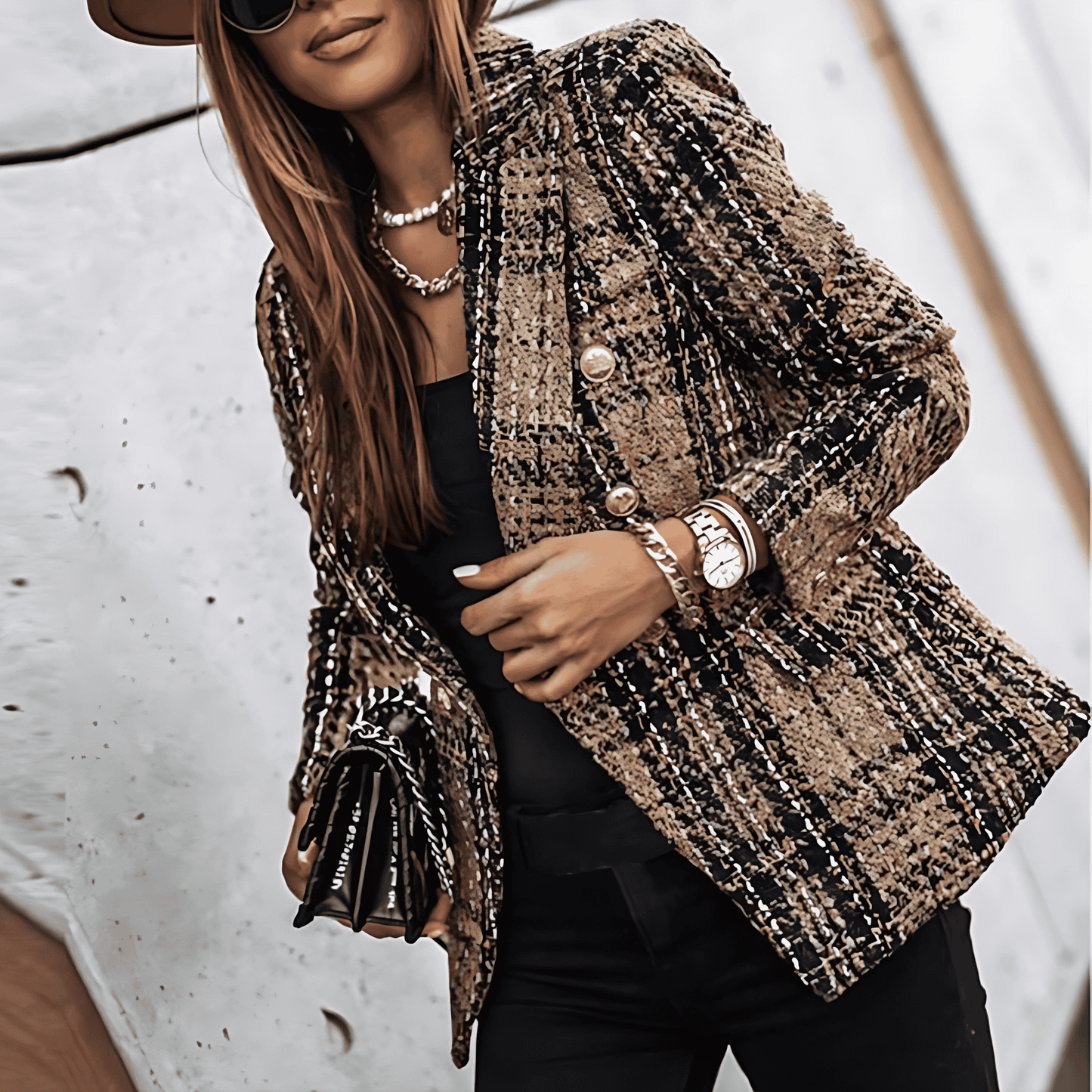 WW | Damen Klassische Blazer mit Einreiher Stil
