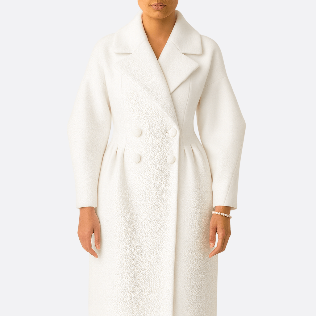 WW | Damen Doppelreihige Jacke mit Breitem Kragen