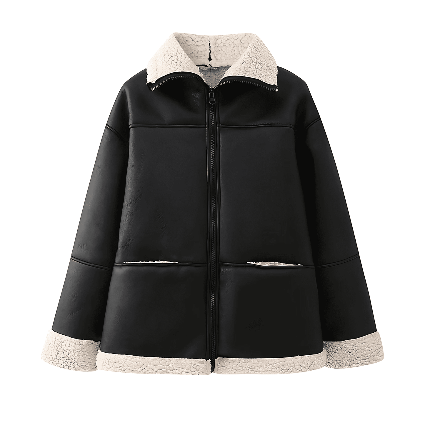 WW | Damen Kunstlederjacke mit gemütlichem Futter