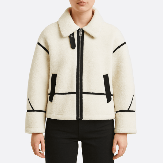 WW | Damen Fleece Jacke Cozy Teddy Borg Stil