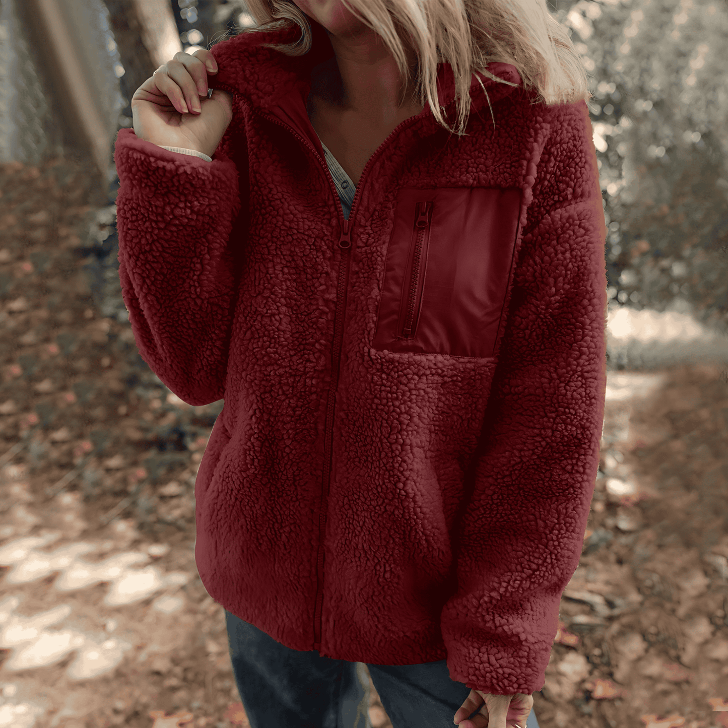 WW | Frauen Fleece Jack Hochkragen Stil