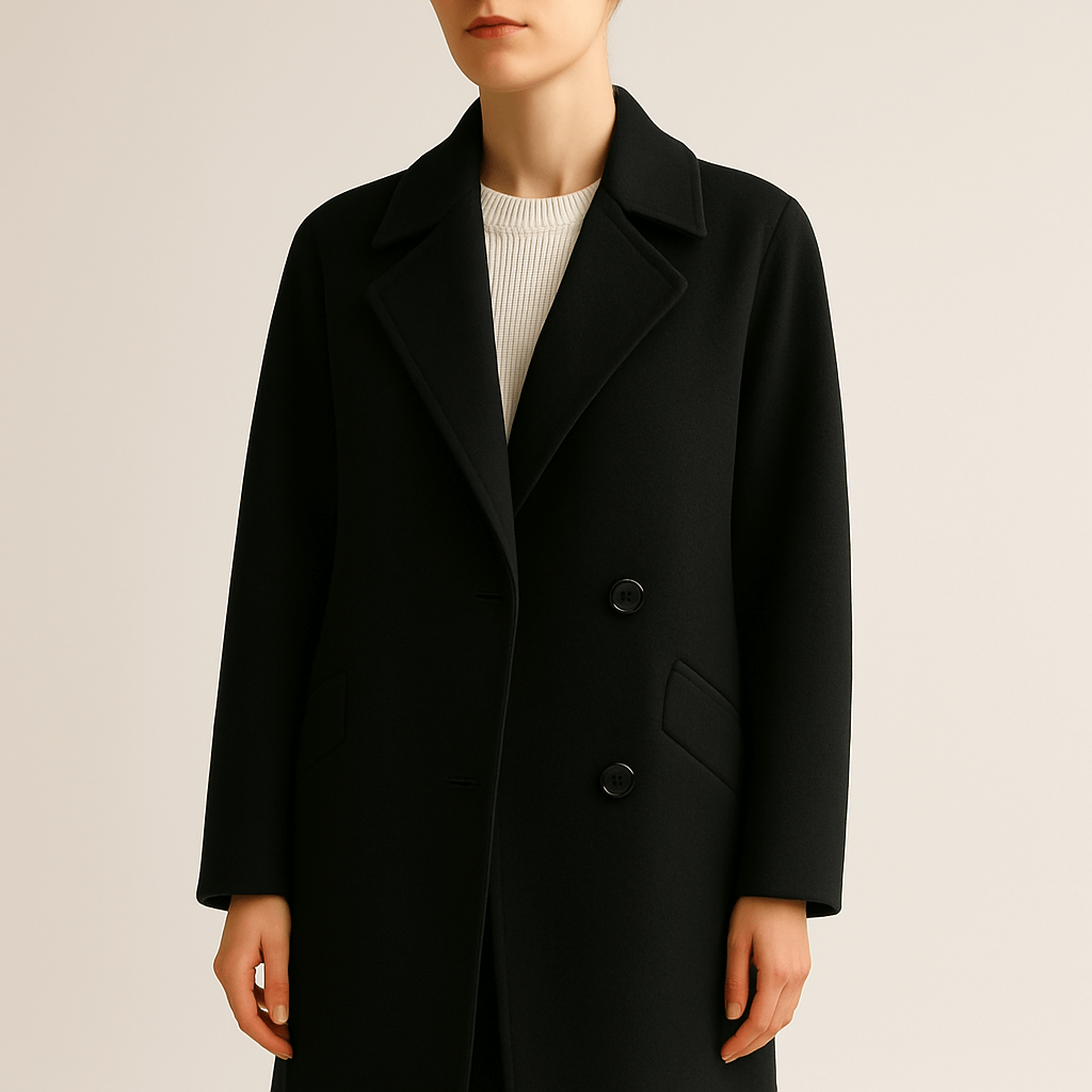 WW | Damen Lange Winter Trenchcoat mit Taillengürtel