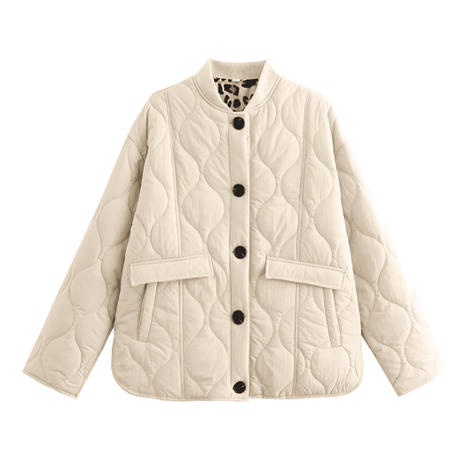 WW | Damen Oversized Casual Jacke Gequiltetes Design