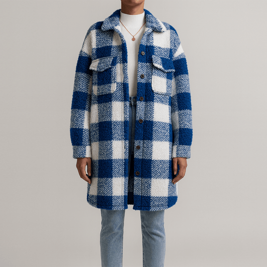 WW | Damen Oversized Teddy Jacke Gemütlicher Stil