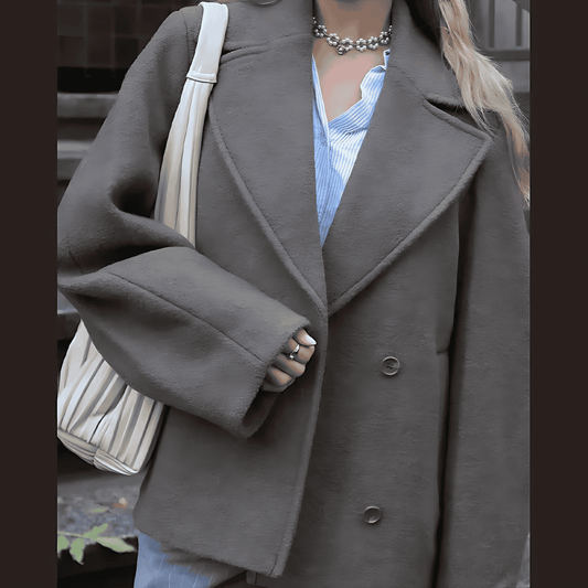 WW | Damen Oversized Wolljacke Gemütlicher Stil
