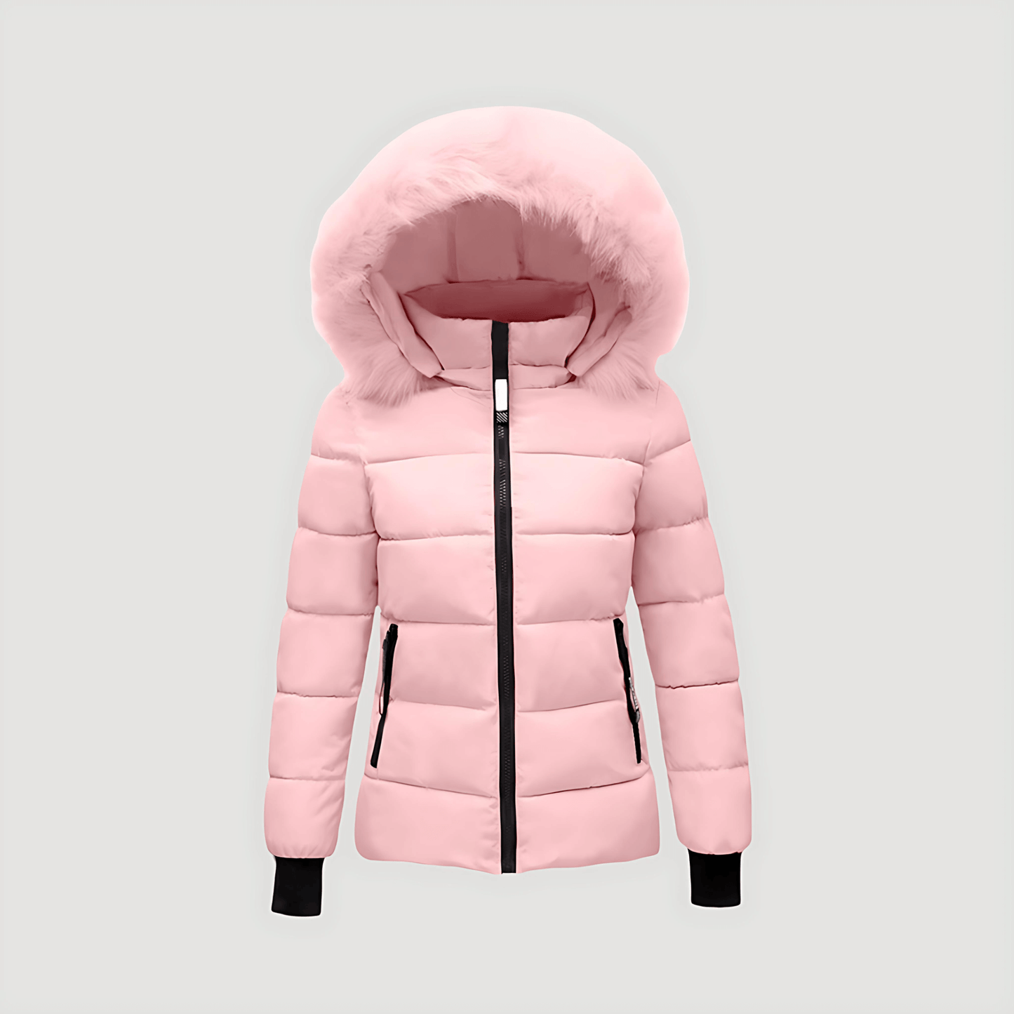 WW | Damen Pufferjacke mit Pelzkapuze & Wattierte Jacke