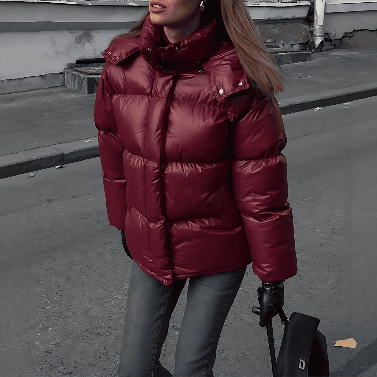 WW | Damen Pufferjacke Gequiltetes Design