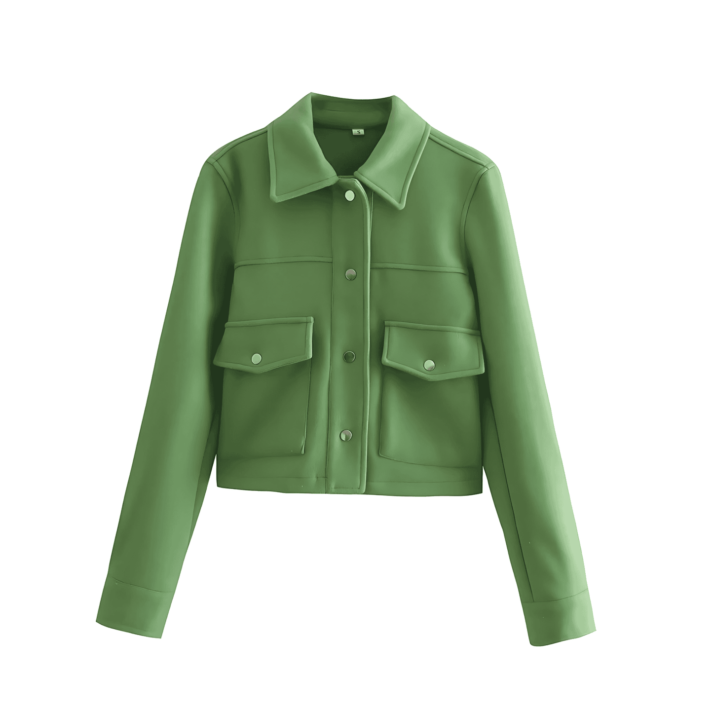 WW | Damen Kurze Jacke Weicher Stoff