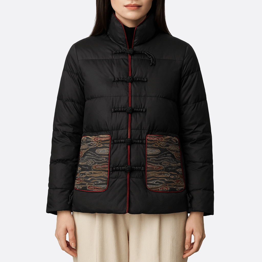 WW | Women's Stand-Up Collar Padded Jacket Loose Fit