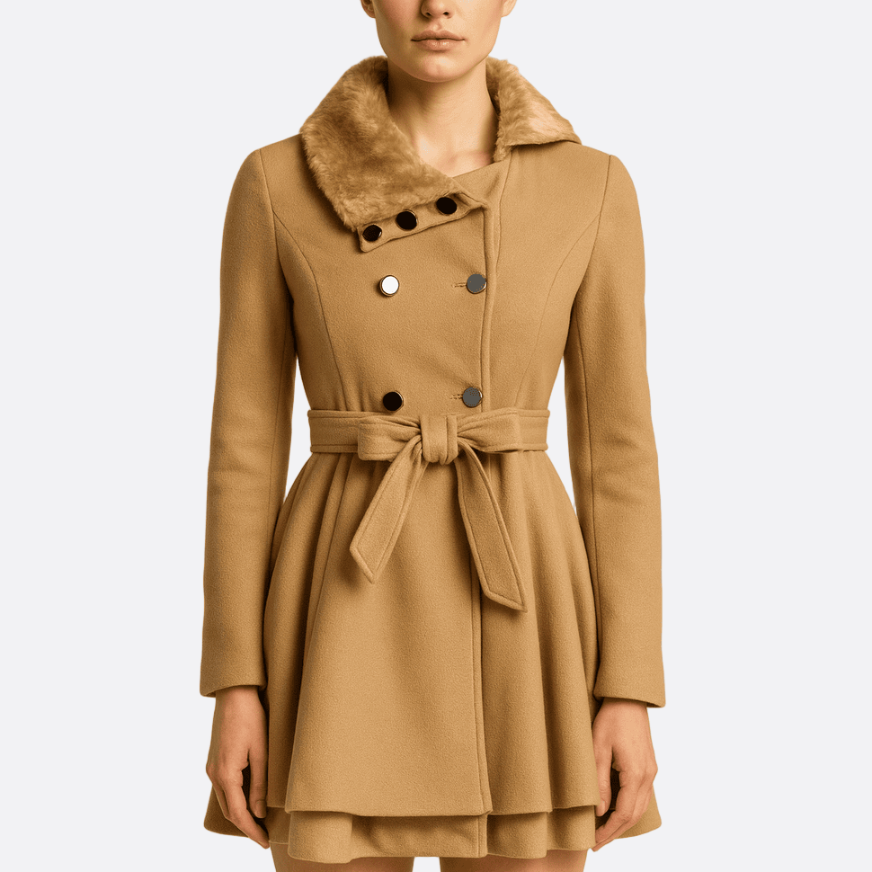 WW | Damen Stylischer Geknoteter Trenchcoat Raffinierter Stil