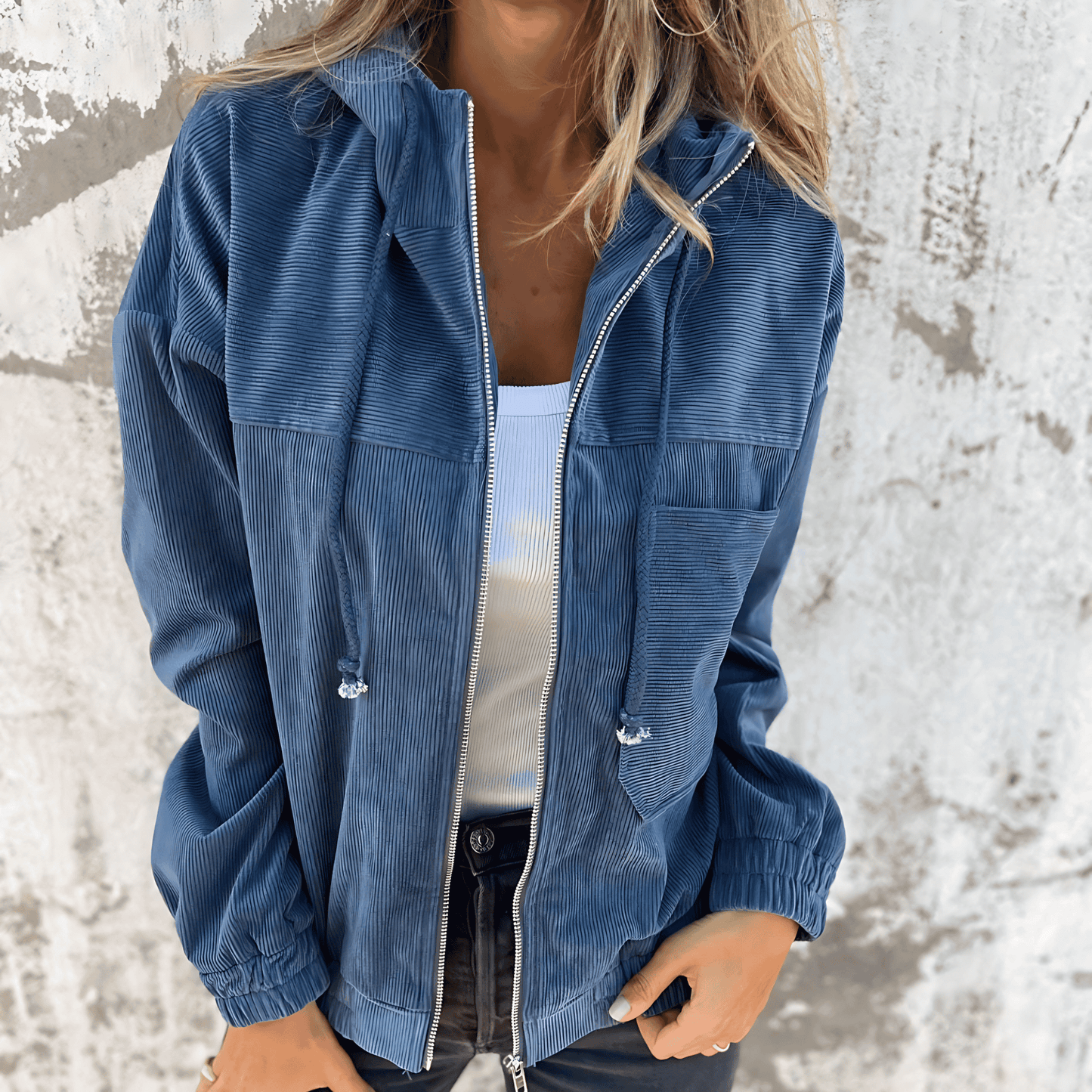 WW | Damen Stilvolles Baumwolljacke Zeitloser Stil