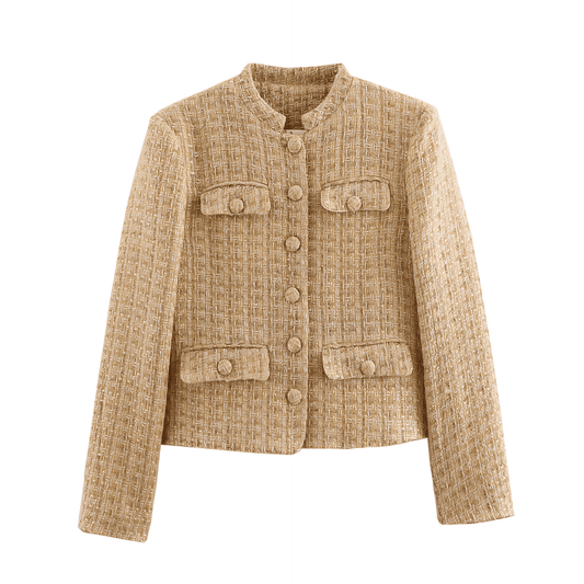 WW | Damen Tweed Blazer Jack mit eleganten Knopfdetails