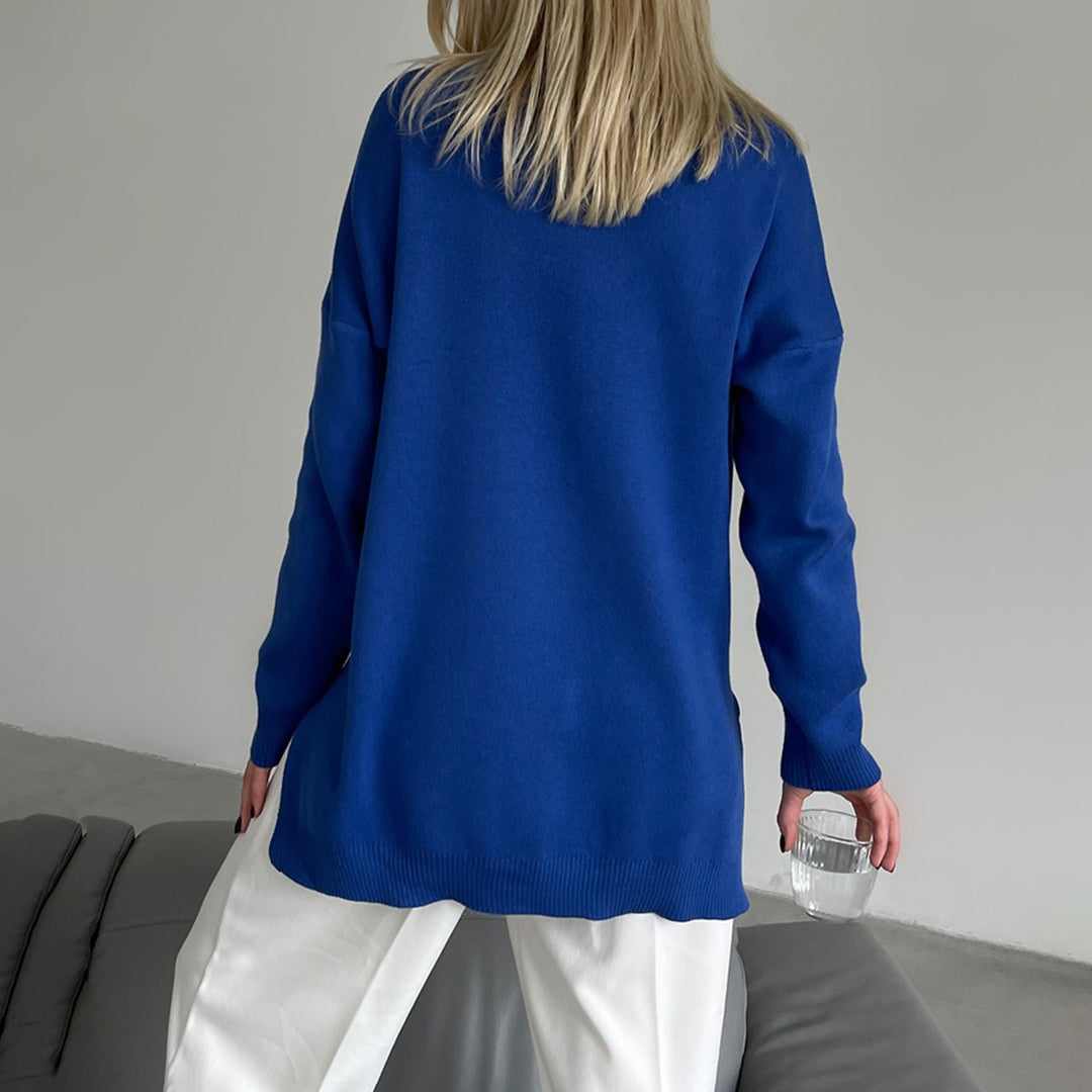 WW | Modischer Pullover mit Seitenschlitzen