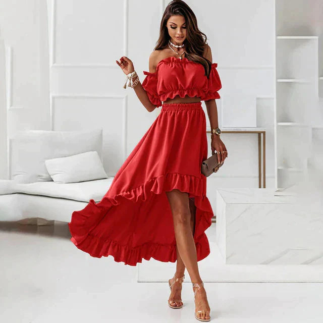 WW | Sommerkleid Set mit Rüschen