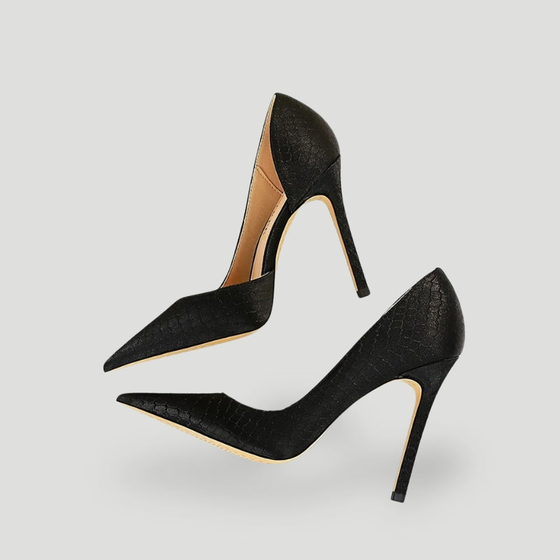WW | Stiletto Heels Pointed Tapered Elegant Patterned Design High Slim Heels