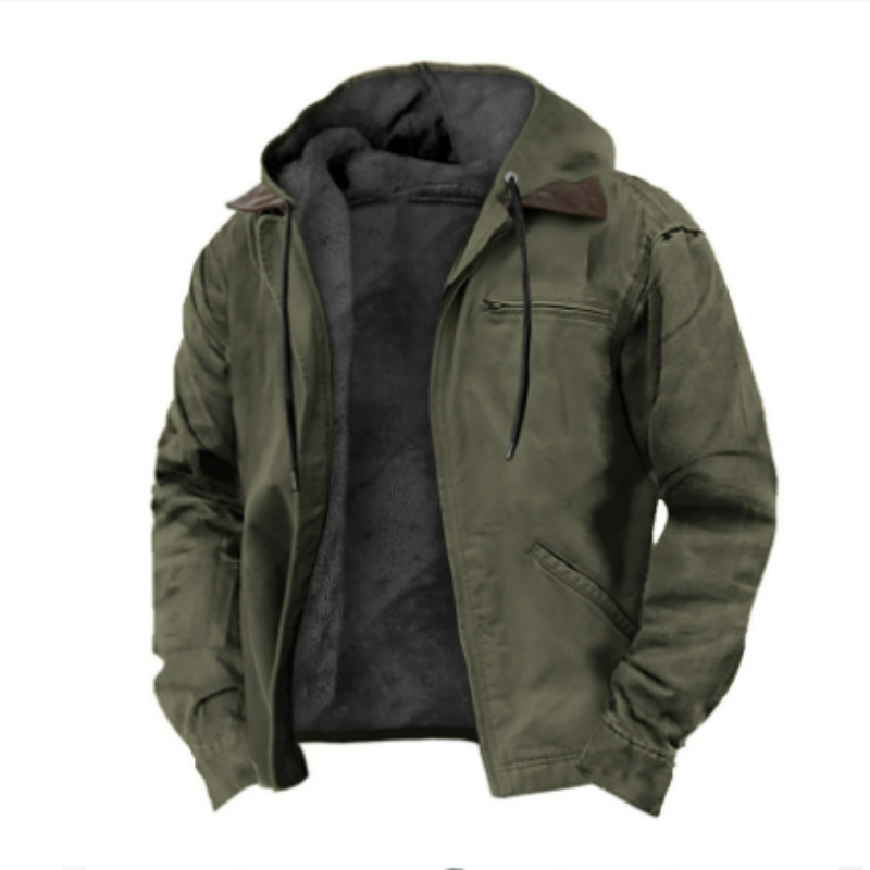 WW | Ryder Klassische Kapuzenjacke für Herren Warm
