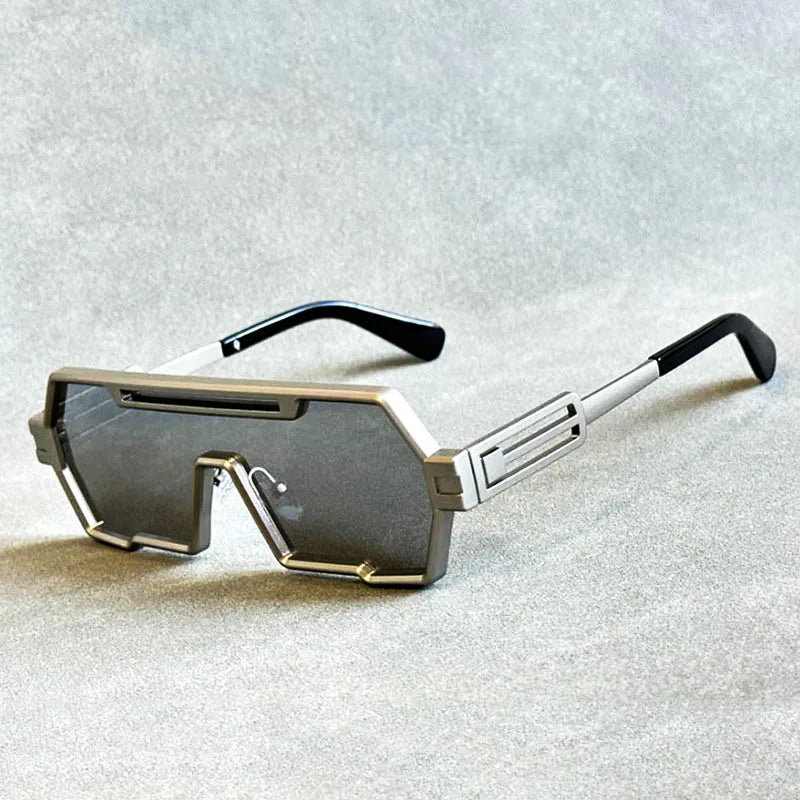 WW | Cyberpunk Shield Sonnenbrille Gepflegt & Futuristisch