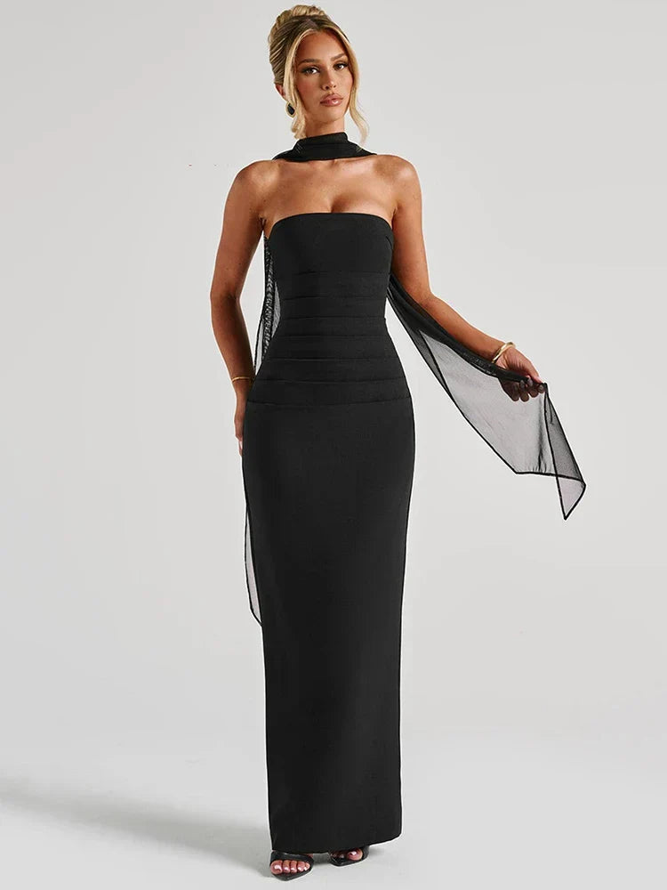 Camila | Strapless maxi dress