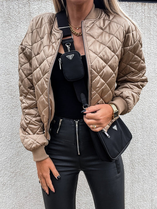WW | Bomberjacke - Leicht und stilvoll - Satin-Finish - Lässige Schichtung