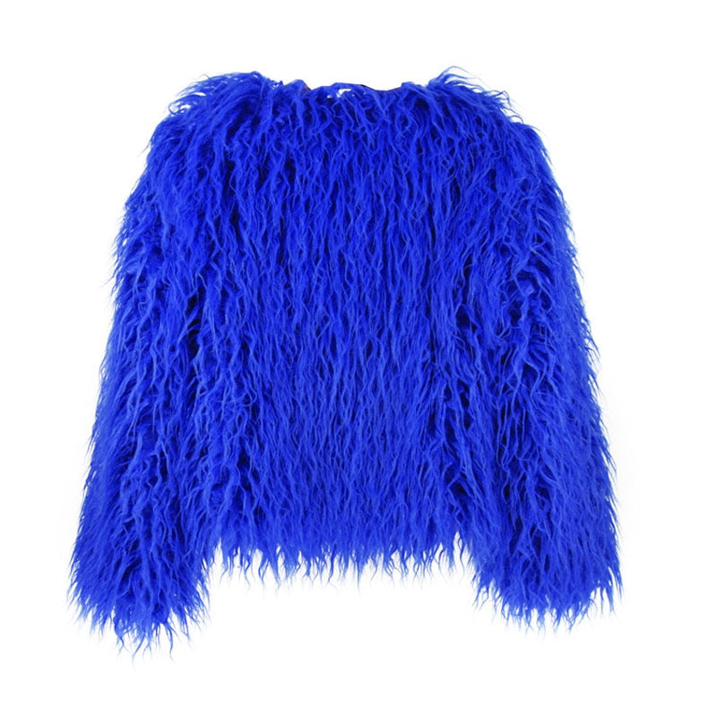 WW | Elegant Fox Leather Coat for Women