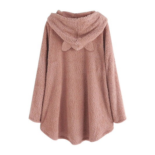 WW | Bequemes Sweatshirt mit Katzenohren