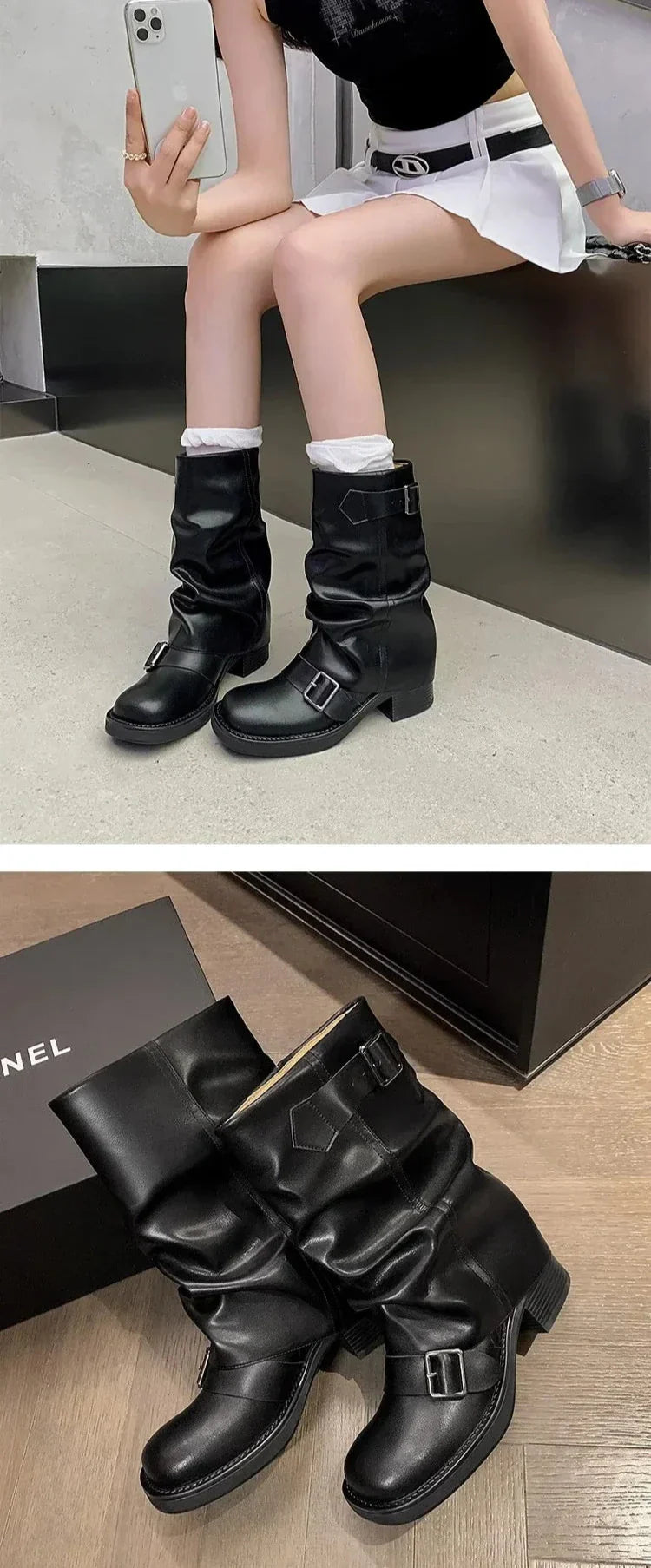 WW | Wrinkle Mid-Calf Boots