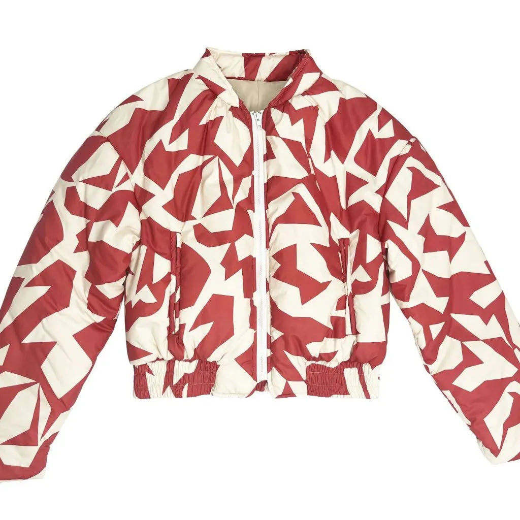WW | Printed padded short coat