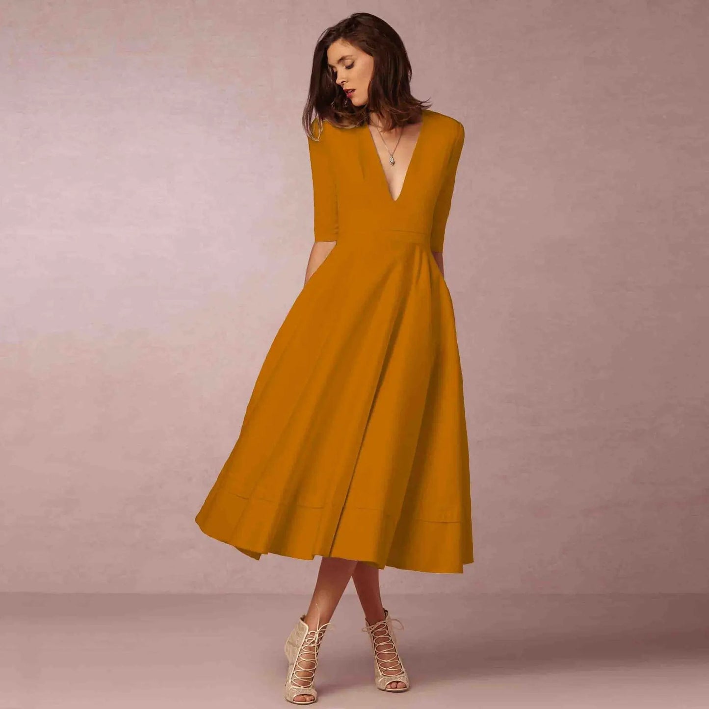 WW | Elegante Lange Damenkleid