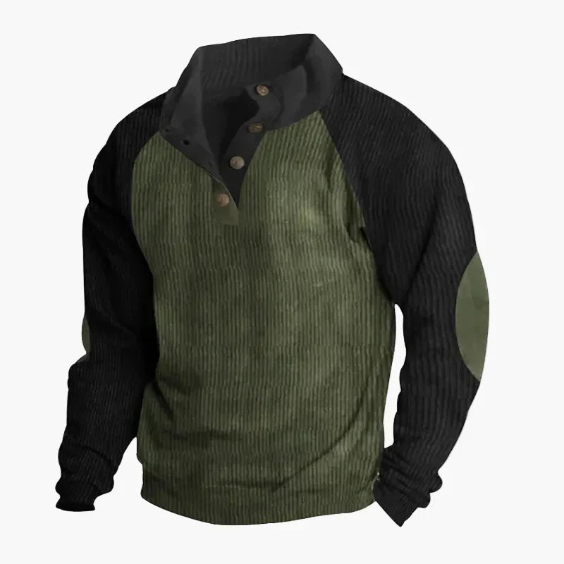 WW | Freizeitpullover mit Vintage-Raglanstil und Knopfleiste - Ideal für Alltag und Outdoor