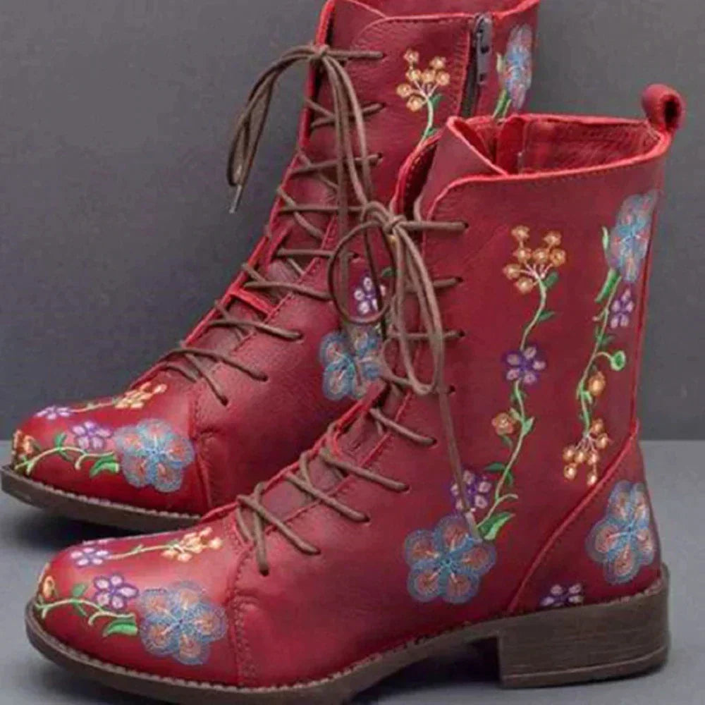 WW | Ethnisch bestickte Retro Stiefel