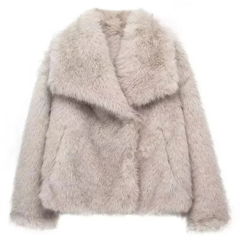 WW | Stylish Streetwear Fur Jacket