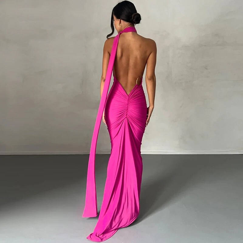 WW | Elegante Bodycon-Kleid mit Einem Schulter Rückehoch