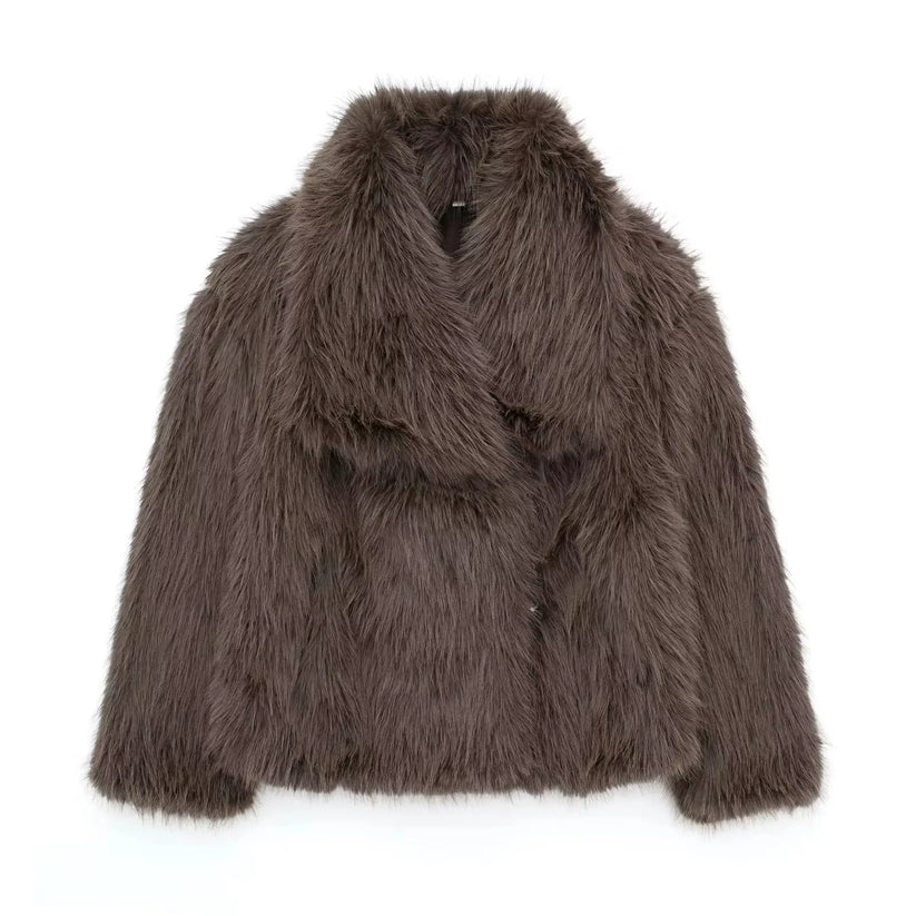 WW | Pelzjacke für Damen Luxus und Komfort Perfekt für Den Winter