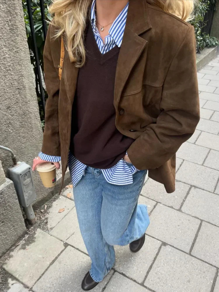 WW | Braune kurze Jacke für Frauen